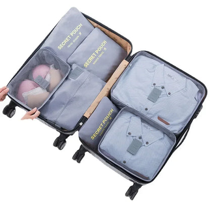 6-Pack Waterproof Travel Organizer Bags